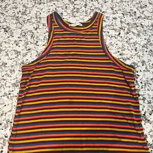 Pink Republic Colorful Striped Tank Top
